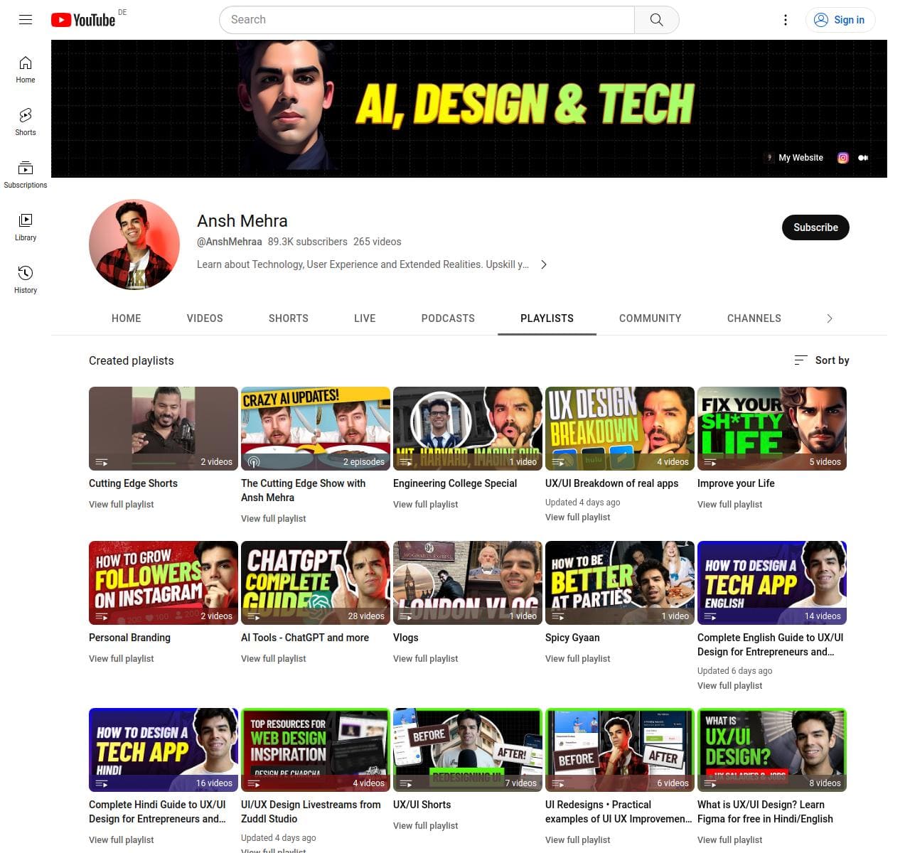 Top 11 Youtube channels to Master UI/ UX/ Product Design for free