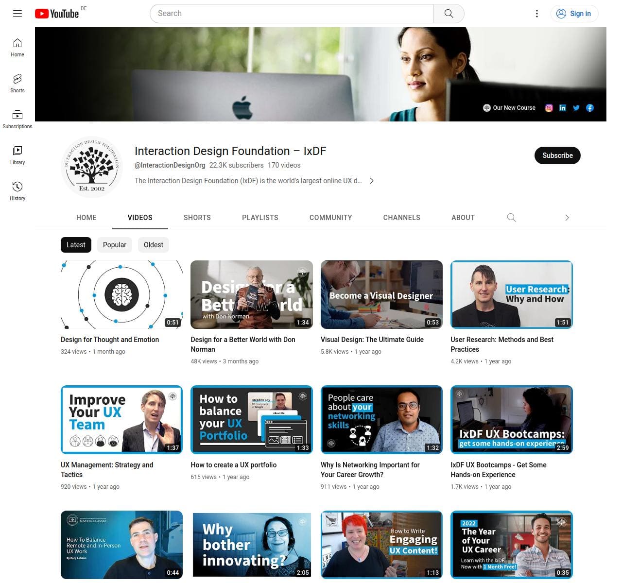 Top 11 Youtube channels to Master UI/ UX/ Product Design for free