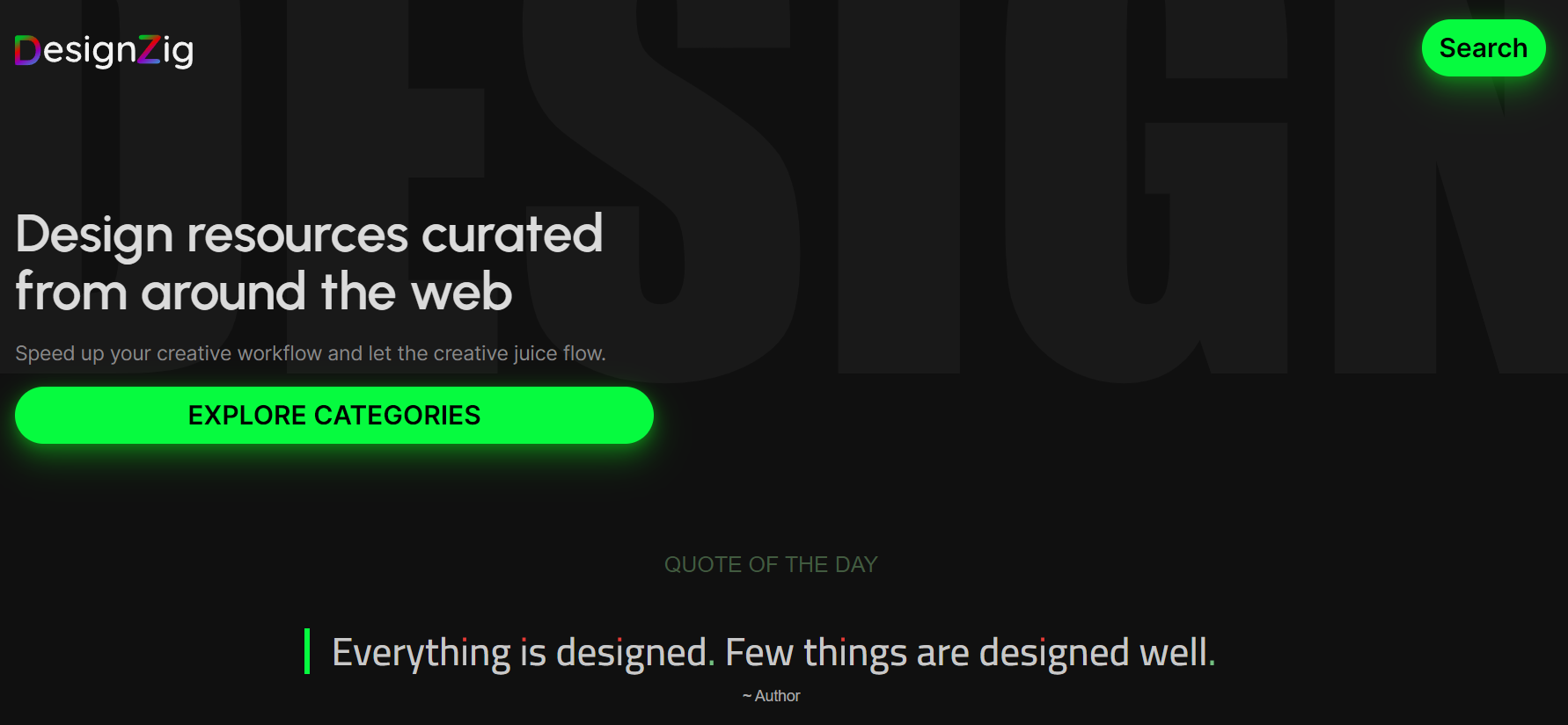 A growing collection of tools curated from around the web ~ DesignZig Collections