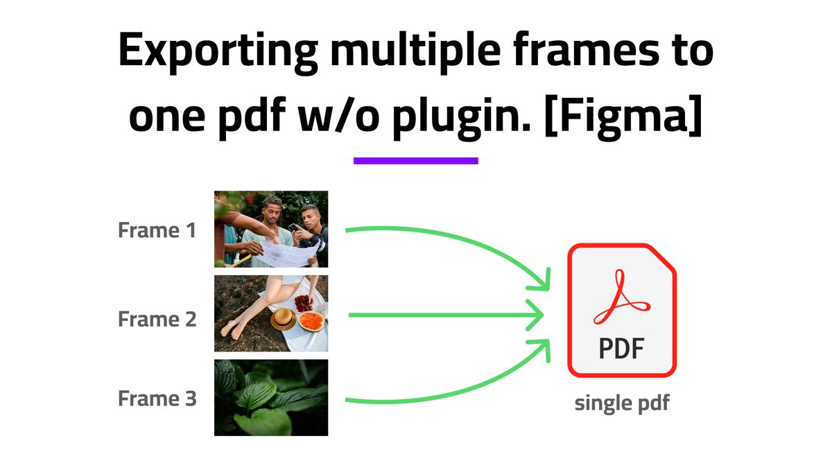 How to export multiple frames as one PDF in Figma super quick.