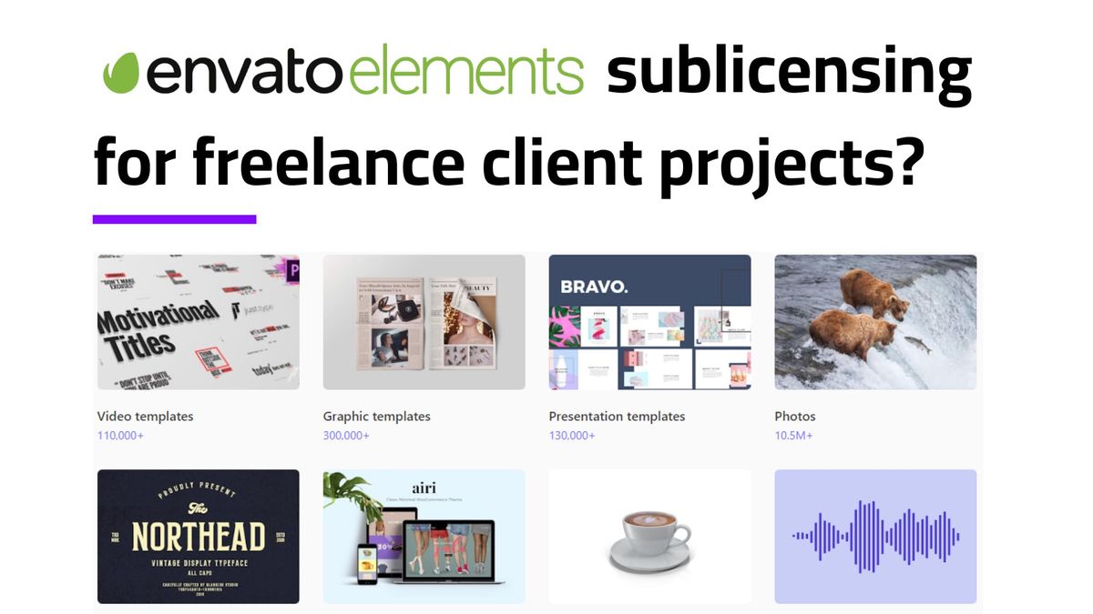 Can I use Envato Elements for my freelance client projects?
