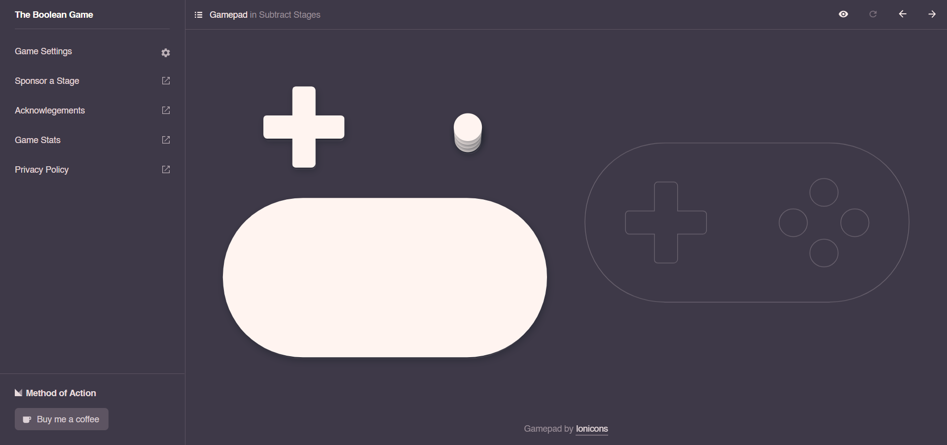 Boolean game. Boolean game