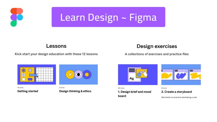 Design Lessons & Exercises by Figma