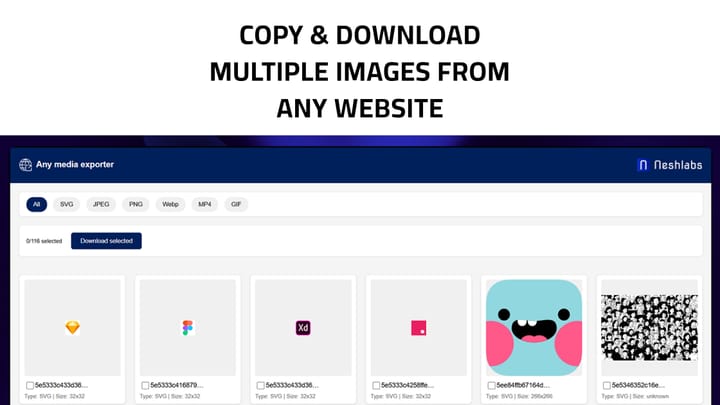 How to copy & download multiple images from a website