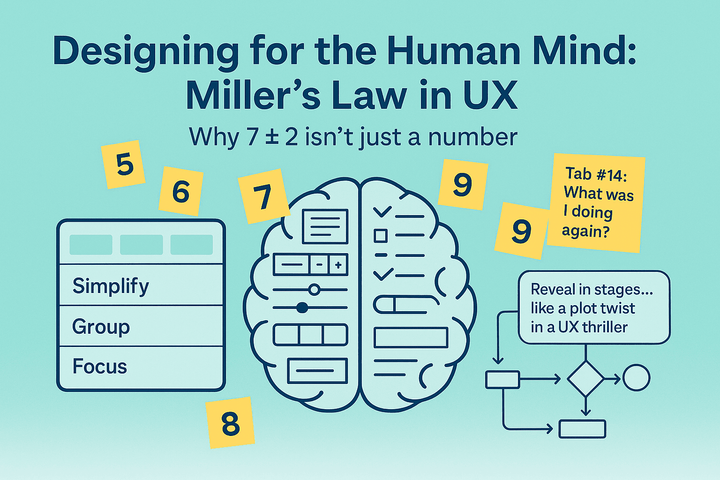 Miller’s Law in UX: Why 7±2 Isn’t Just a Math Problem